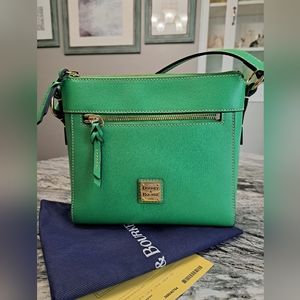 Dooney and Bourke Saffiano Leather Allison Crossbody, NWT, Kelly Green